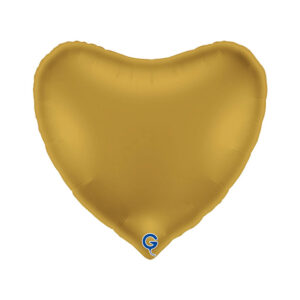 Heart 36inc Satin Gold