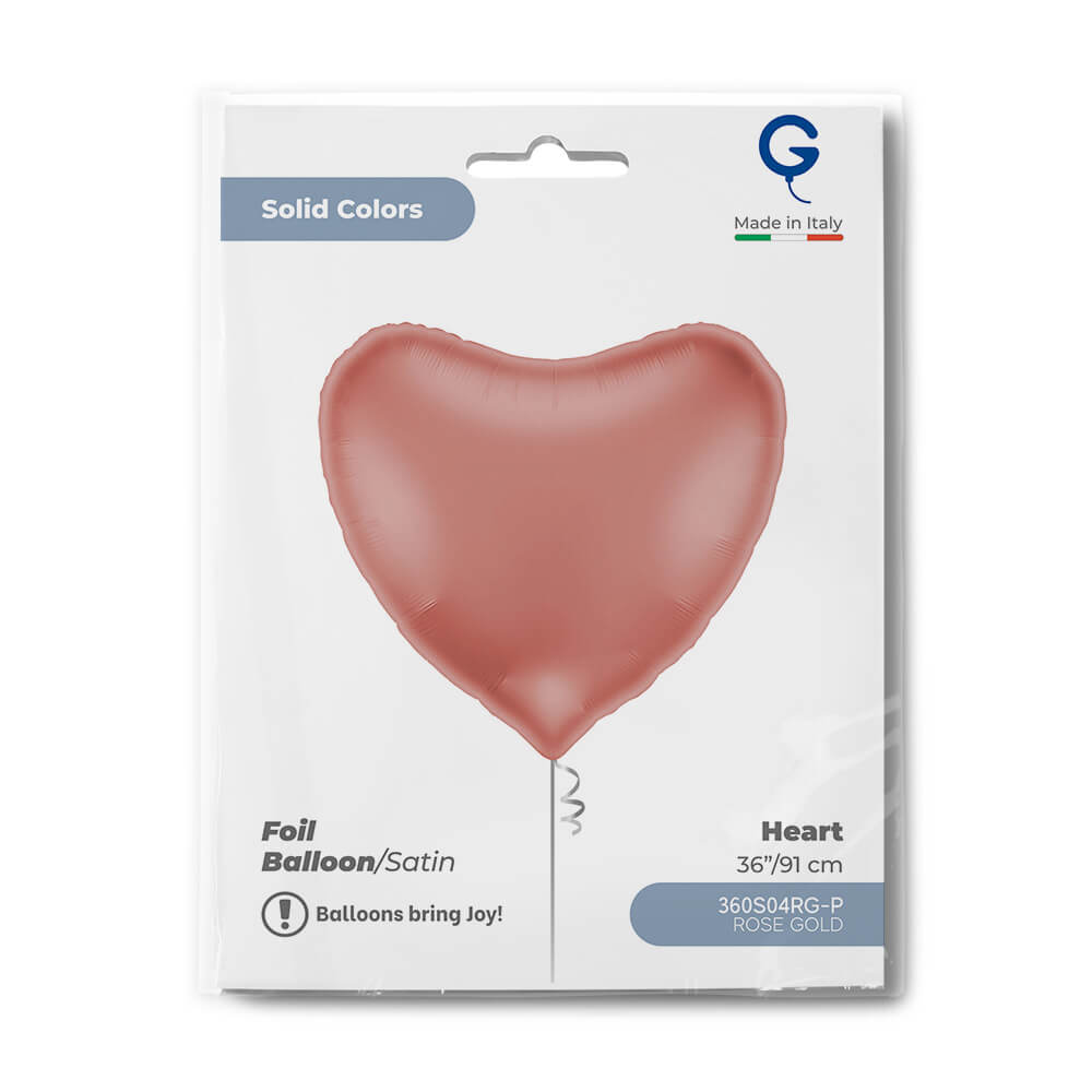 Hart 91cm Satin Rosé Goud - Afbeelding 2