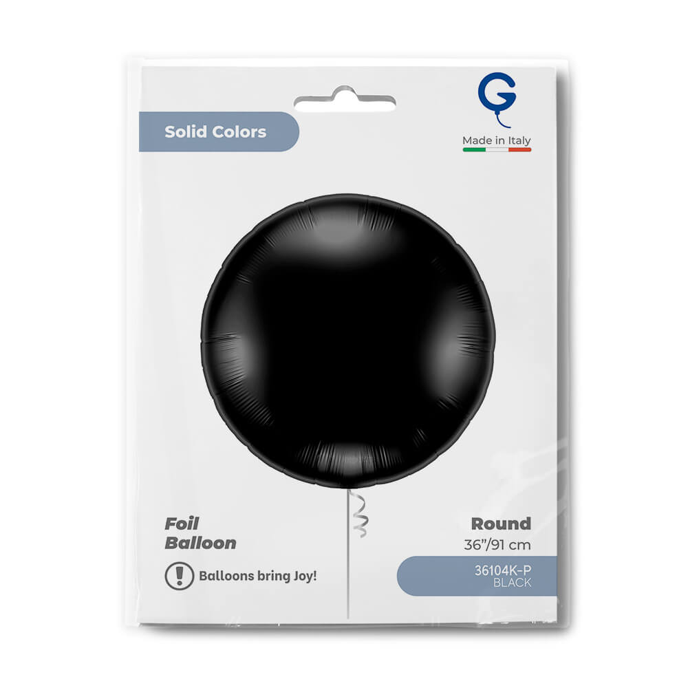 Rond 91cm Zwart - Afbeelding 2