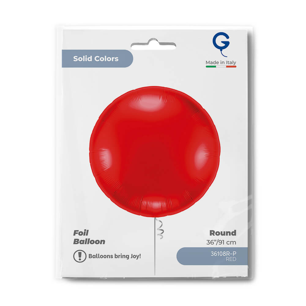 Rond 91cm Rood - Afbeelding 2