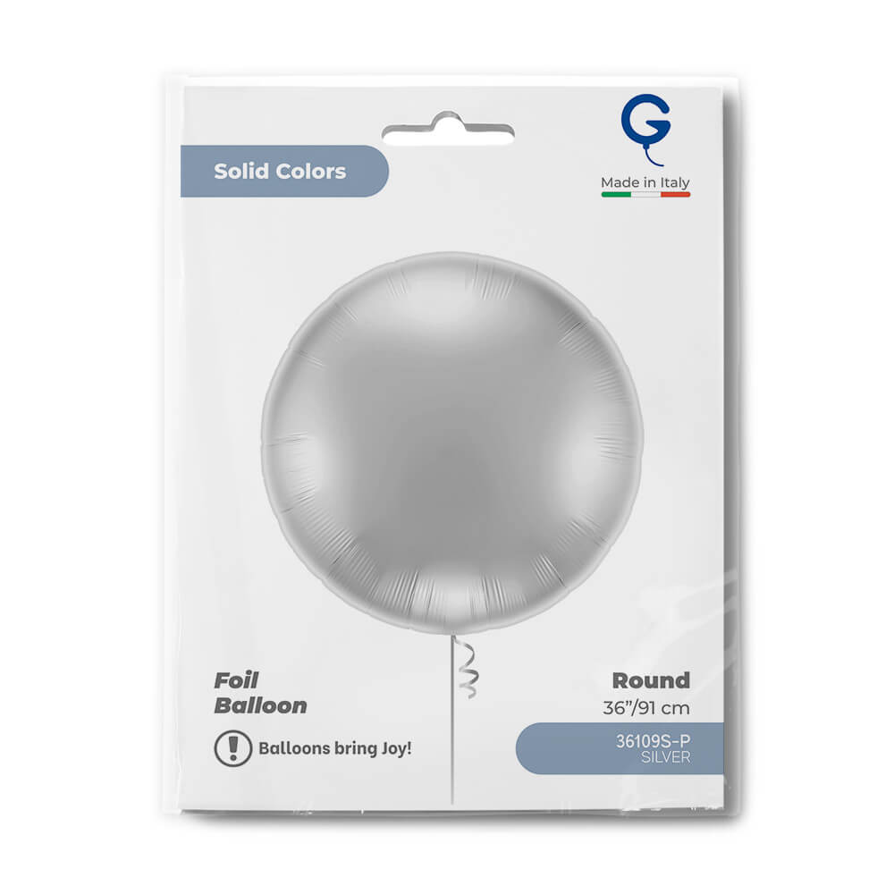 Rond 91cm Zilver - Afbeelding 2