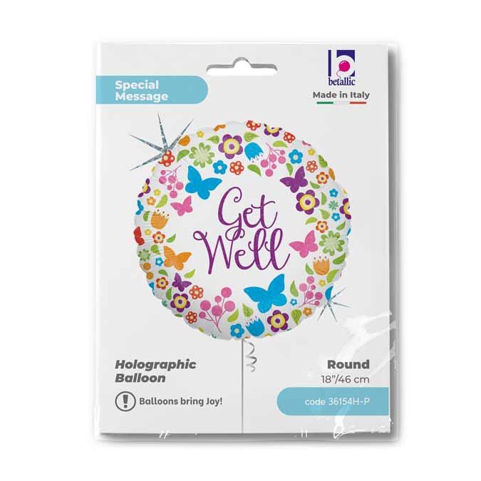 R18 Butterflies & Flowers Get Well