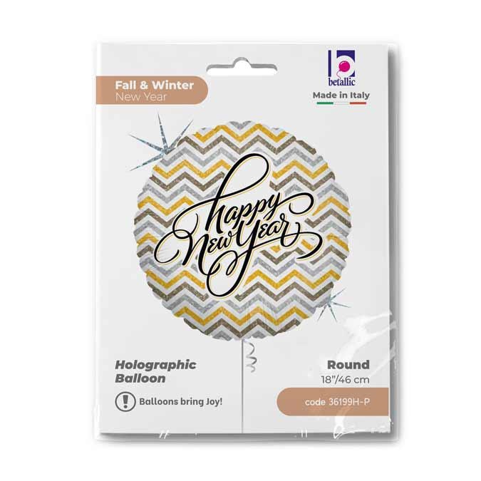 R18 Metallic Chevron New Year