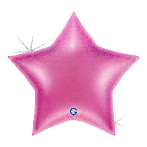 Star 36inc Glitter Holographic Fuxia