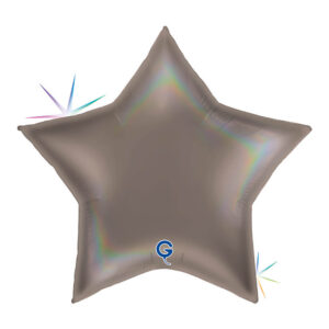 Star 36inc Rainbow Holographic Platinum Grey