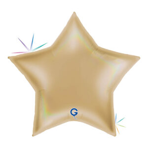 Star 36inc Rainbow Holographic Platinum Champagne