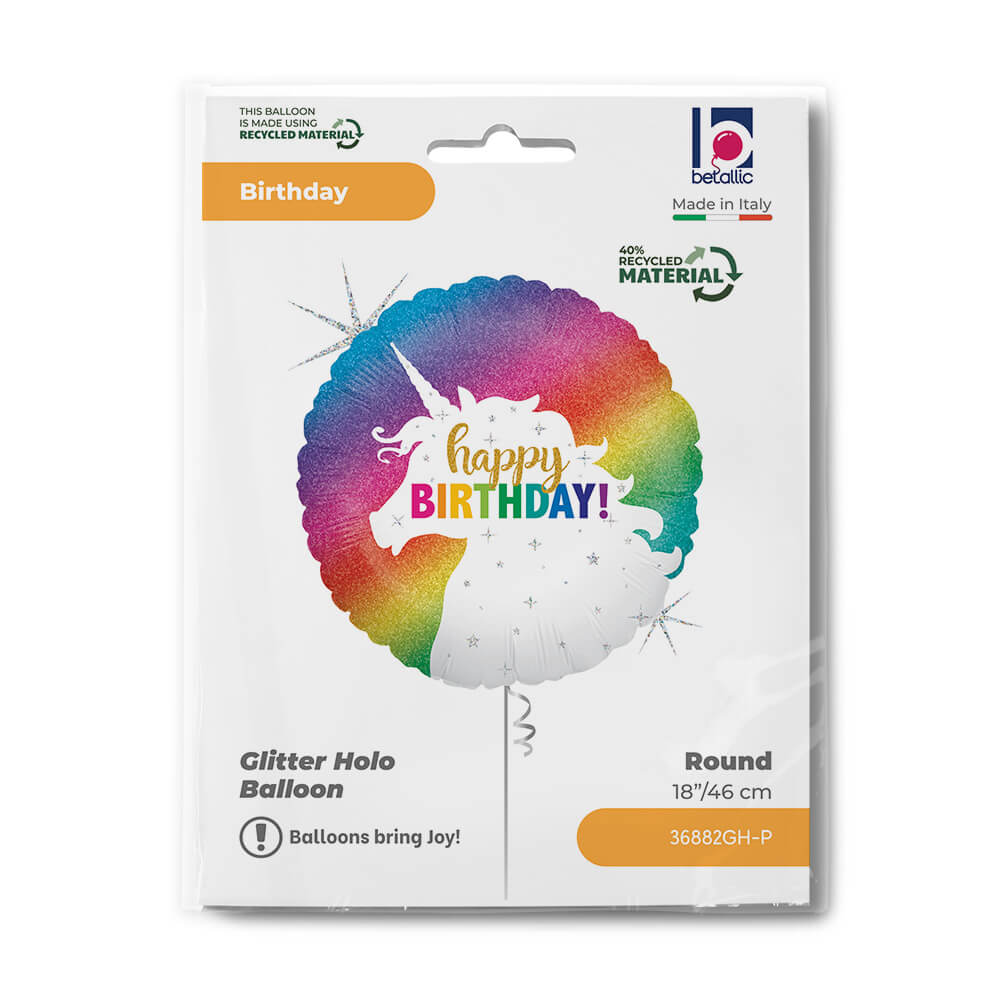 R18 Glitter Unicorn Birthday - Afbeelding 2