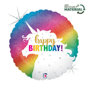 R18 Glitter Unicorn Birthday