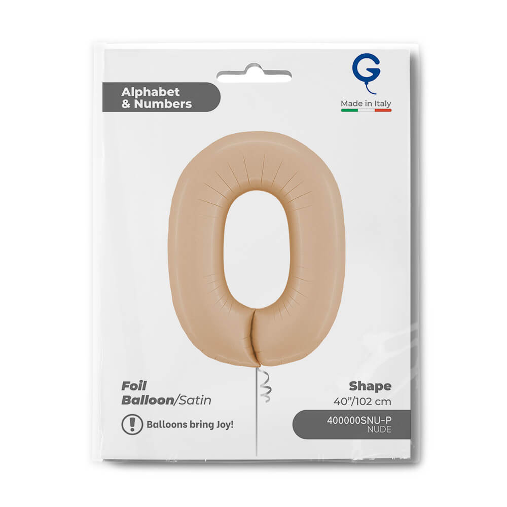 Cijfer 0 Satin Nude 102cm - Afbeelding 2