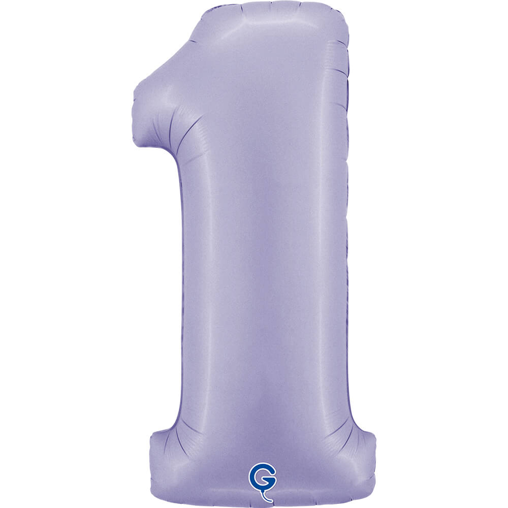 Cijfer 1 Satin Lilac 102cm