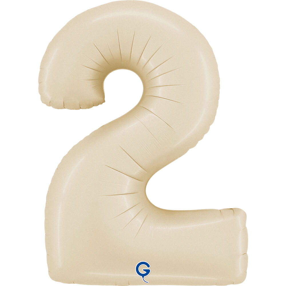Cijfer 2 Satin Cream 102cm