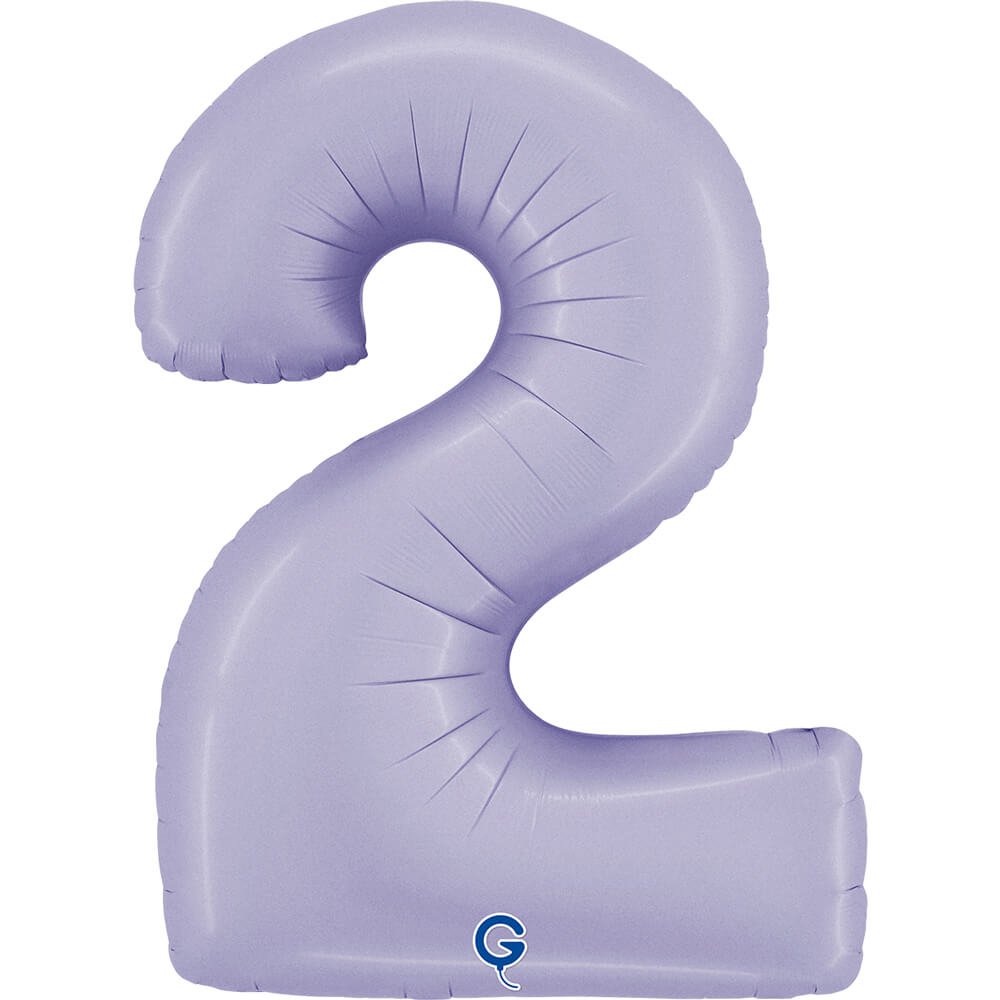 Cijfer 2 Satin Lilac 102cm