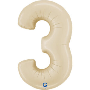 Number 3 Satin Cream 40inc