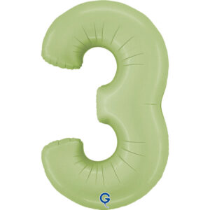 Number 3 Satin Olive Green 40inc