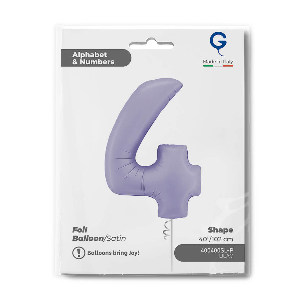 Cijfer 4 Satin Lilac 102cm - Afbeelding 2