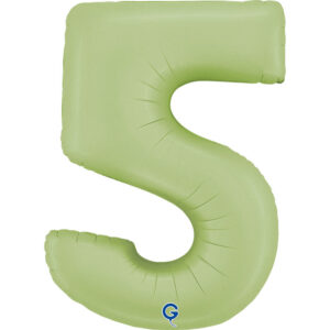 Number 5 Satin Olive Green 40inc