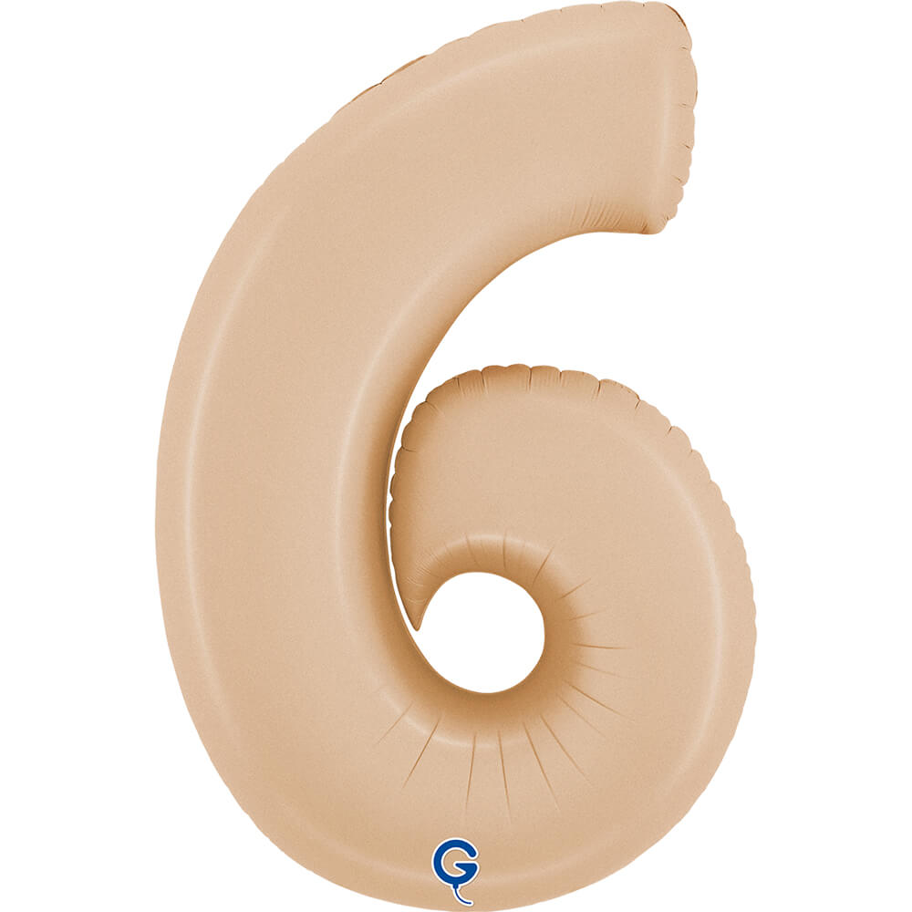 Cijfer 6 Satin Nude 102cm