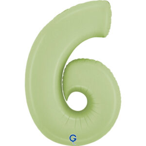 Number 6 Satin Olive Green 40inc