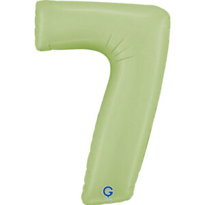 Number 7 Satin Olive Green 40inc