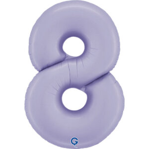 Number 8 Satin Lilac 40inc