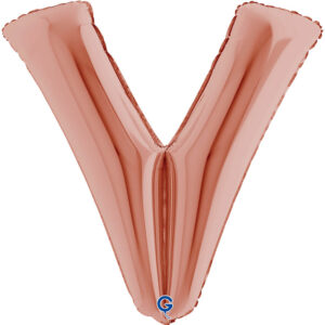 Letter V Rose Gold 40inc