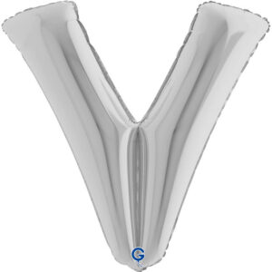 Letter V Silver 40inc
