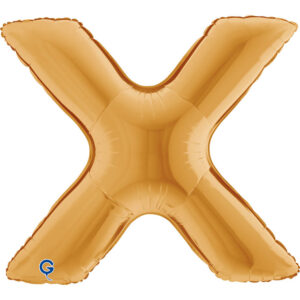 Letter X Gold 40inc
