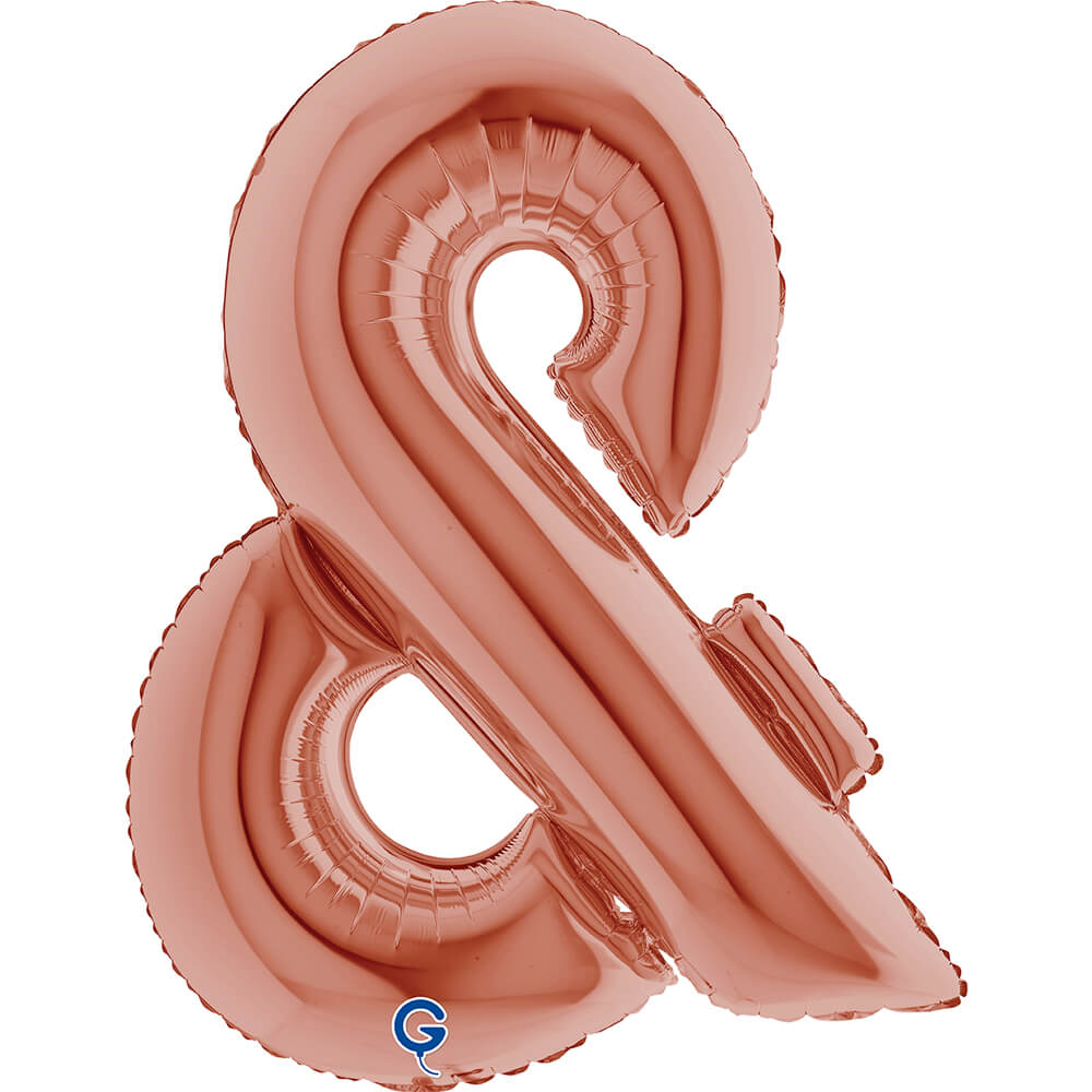 Symbol Ampersand Rosé Goud 102cm