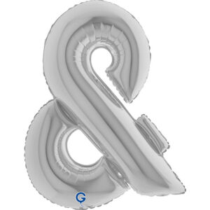 Symbol Ampersand Silver 40inc