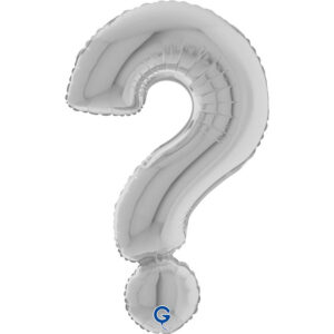 Symbol Question Mark Silver 40inc