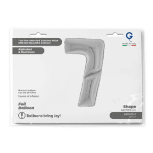 Number 7 Silver 64inc