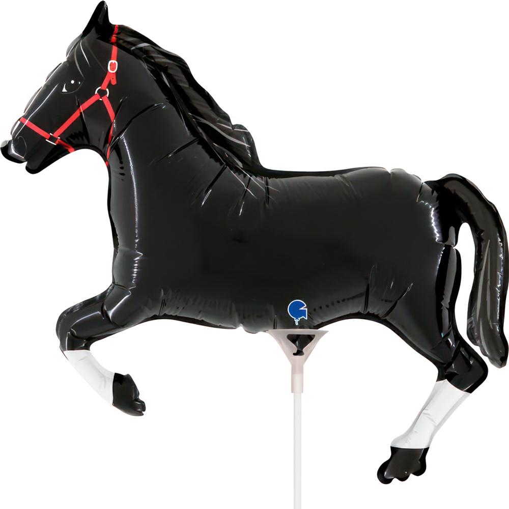 Horse Zwart mini