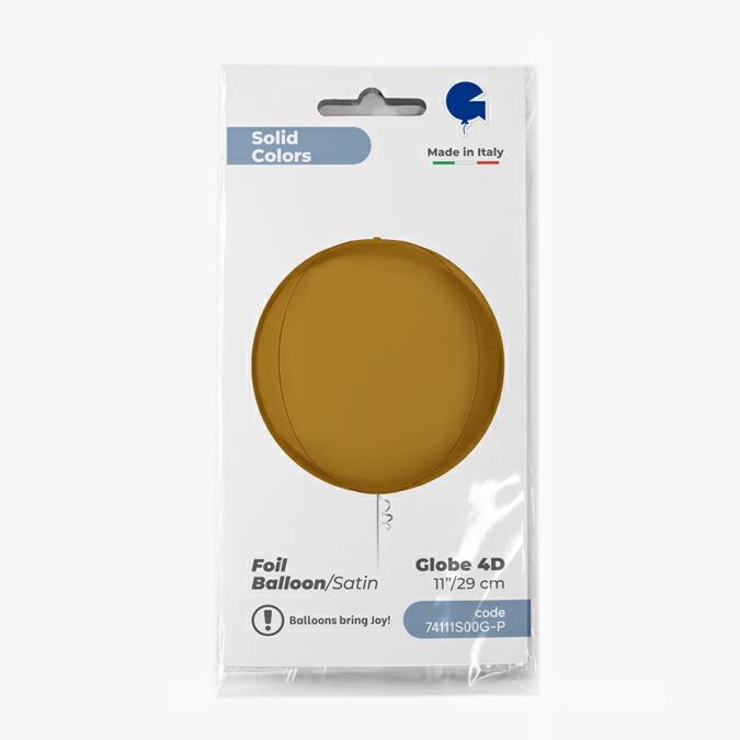 Bol 28cm Satin Goud 4D