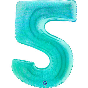 Number 5 Glitter Holographic Tiffany 40inc