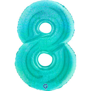 Number 8 Glitter Holographic Tiffany 40inc