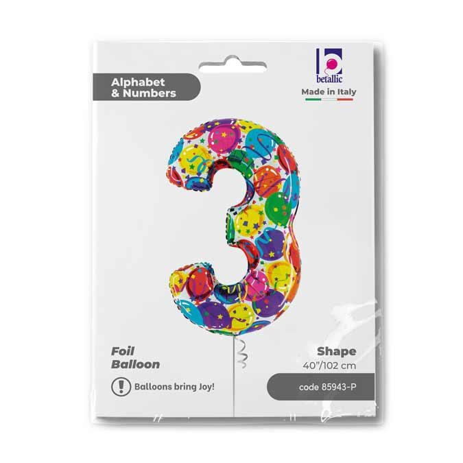 Party Megaloon Three 102cm