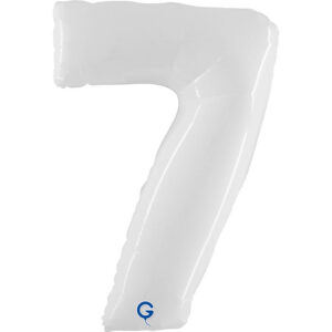 Number 7 White Fluo 40inc