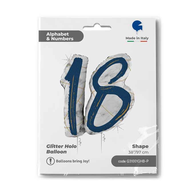 Marble Mate Numbers 18 Blauw