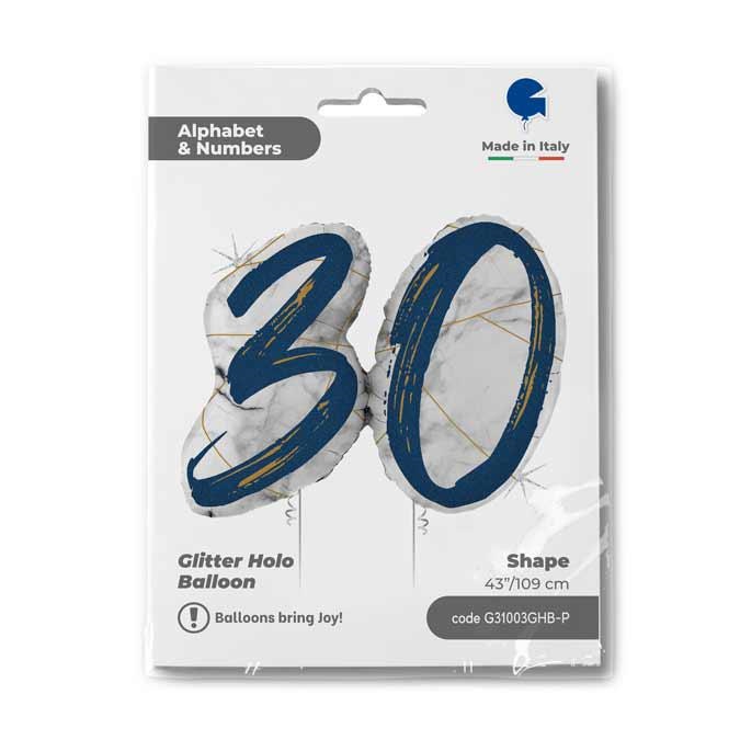 Marble Mate Numbers 30 Blauw