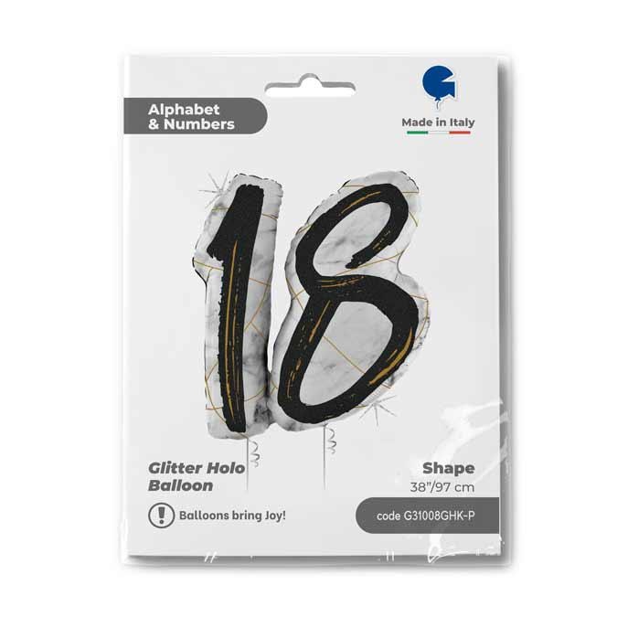 Marble Mate Numbers 18 Zwart