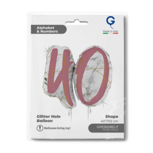 Marble Mate Numbers 40 Rose Gold