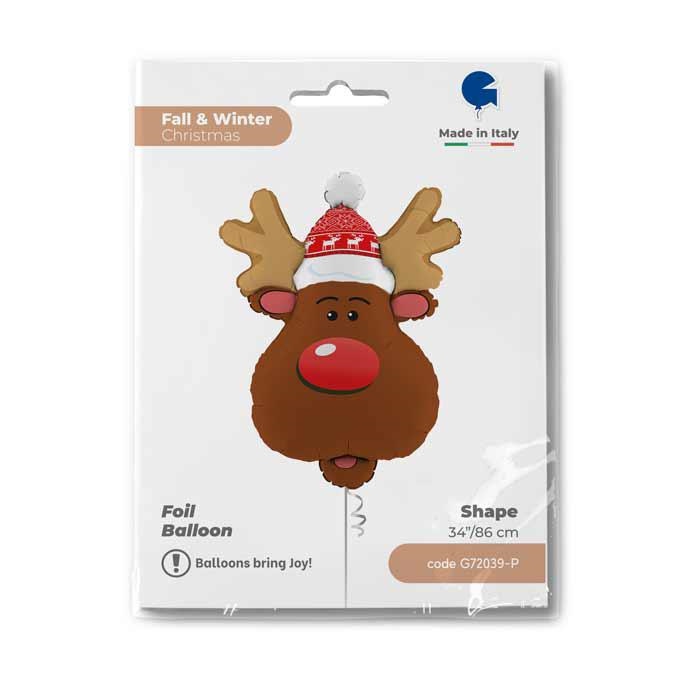 Smiley Reindeer Head