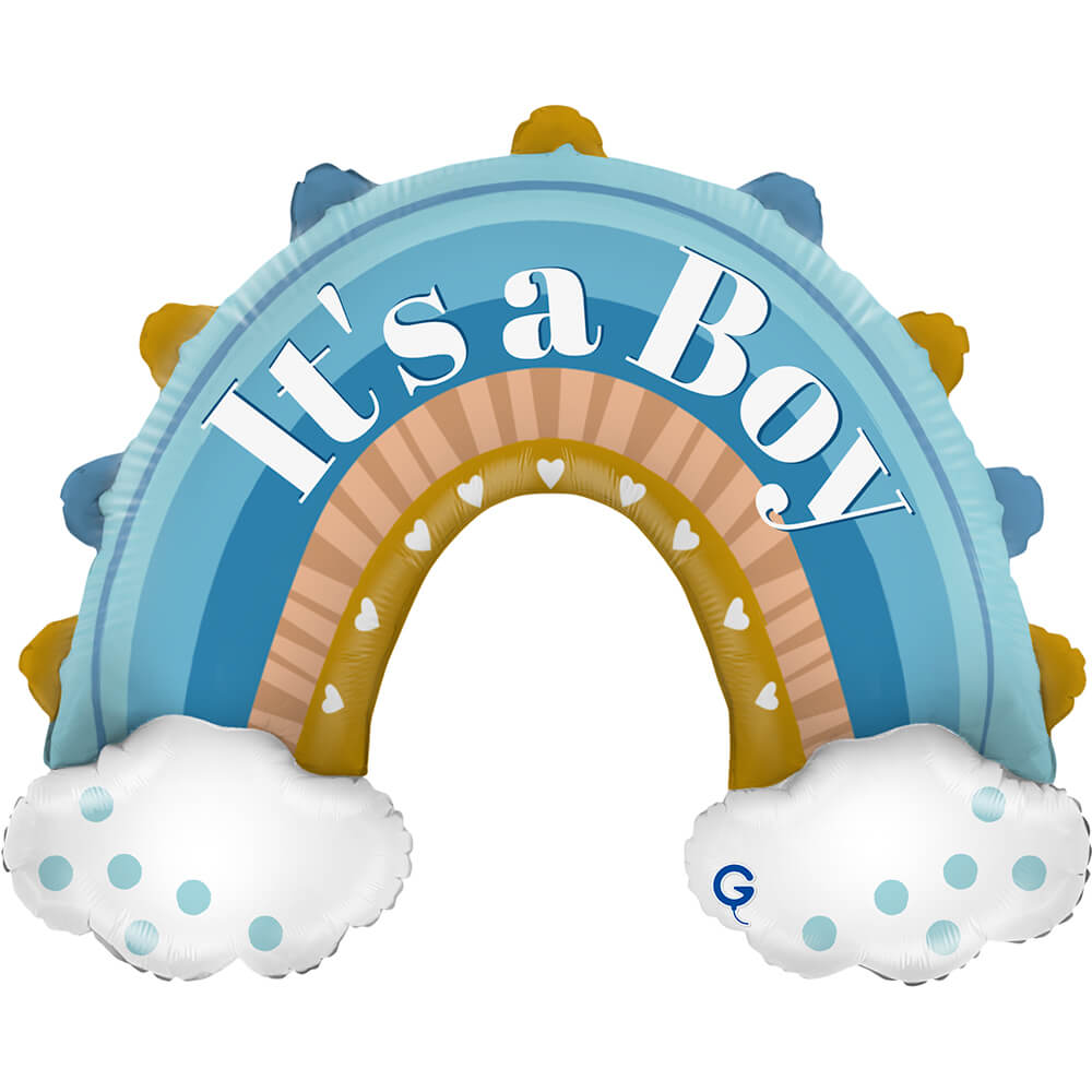 Boho Blauw Regenboog