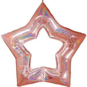 Linky Star Glitter Rose Gold