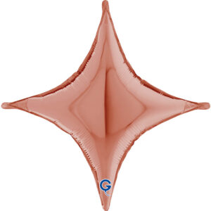 Deco-Concave Cross Rose Gold