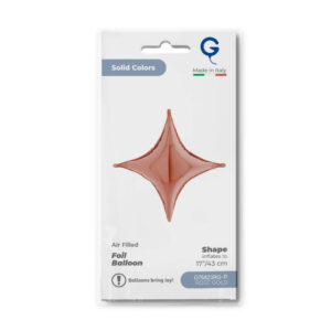 Deco-Concave Cross Rose Gold