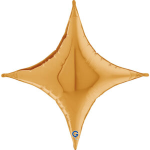 Deco-Concave Cross Gold