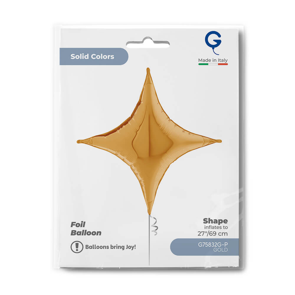 Deco-Concave Cross Goud (76cm - Metallized) - Afbeelding 2