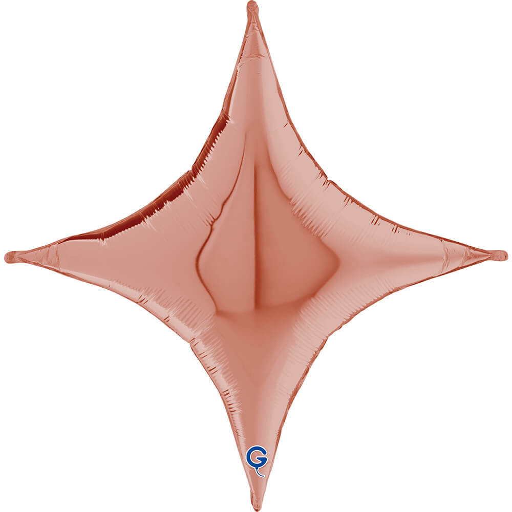 Deco-Concave Cross Rosé Goud (76cm - Metallized)