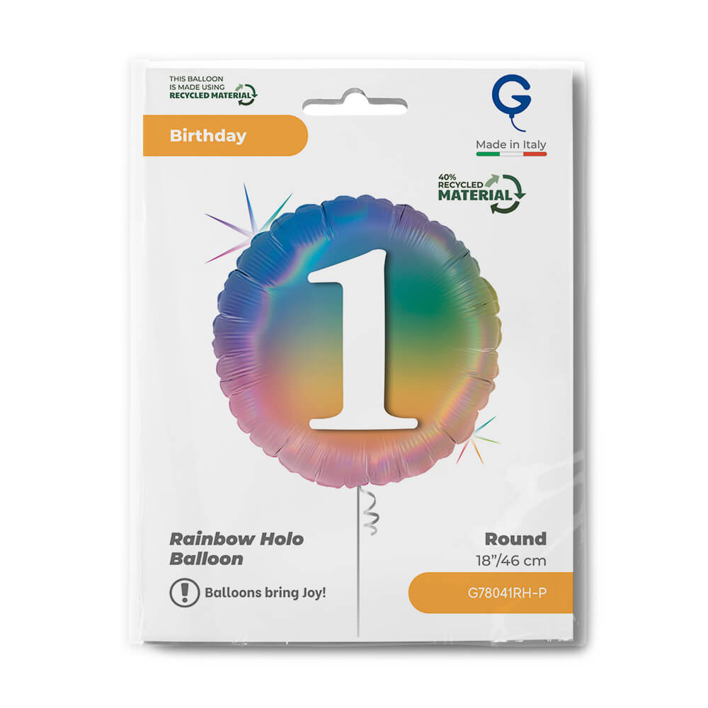 R18 Happy 1 Colourful Regenboog - Afbeelding 2